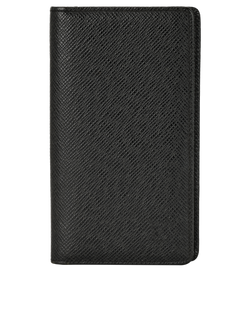 Louis Vuitton Taiga Wallet, Leather, Black, CA0024, 3*